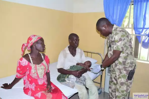 Photos: Rescued Chibok girl handed over to Borno State Governor to meet with President Buhari